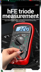 Digital Multimeter 1999 Counts 600V AC/DC Voltage Temp Test for Car Repair ANENG AN8205C Blue Backlight hFE Triode DIY Test Tool
