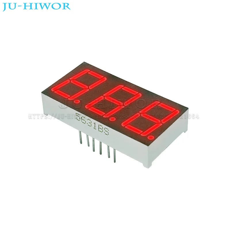 10pcs 0.56 Inch 12Pins C-C 5361AS C-A 5361BS 3 Digits Bits 7 Segment Red LED Digital Display Digitron Common Anode Cathode