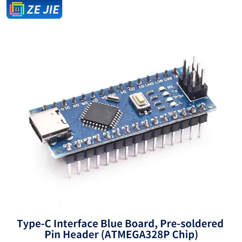 UNO R3 Development Board Kit, Improved Version ATmega328P MCU Module, Compatible with Arduino Nano