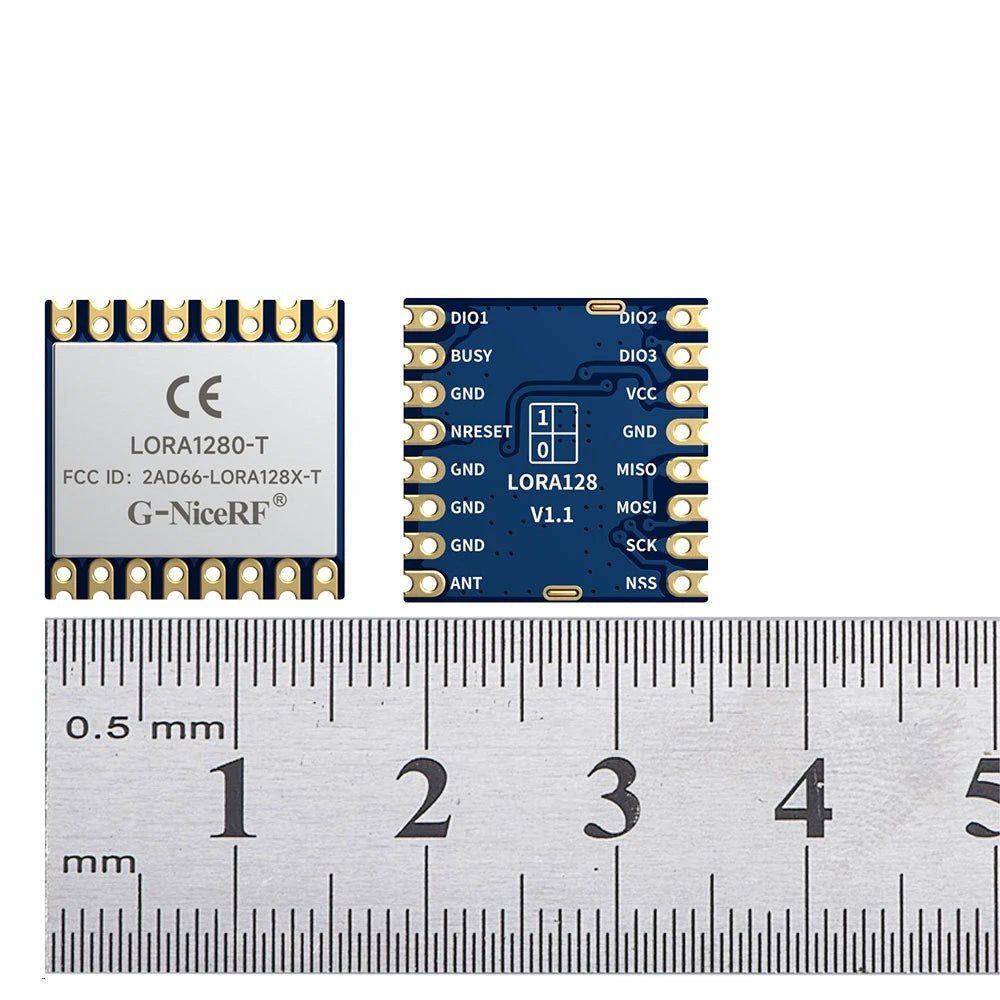 2pcs/lot LoRa1280-TCXO - FCC / CE-RED Long Distance 2.4GHz RF Module SX1280 Chip TCXO Crystal Integrated 2.4G LoRa Module