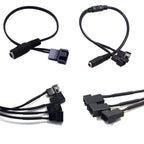 1pc 12V Adapter Converter Power Supply Cable PC Fan Cable 4pin IDE Molex To 1/2/3/4-Port 3Pin/4Pin Cooler Cooling Fan Splitter