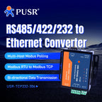 PUSR RS485 RS232 RS422 to Ethernet Converter Modbus RTU to TCP Gateway Serial Device Server USR-TCP232-306