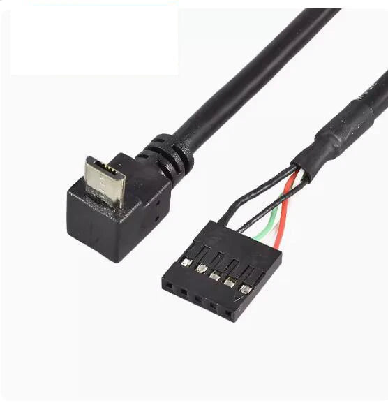 PC Computer motherboard 9P to Micro USB to DuPont 2.54mm 5Pin DuPont USB to Micro USB data Cord Aluminum foil + woven mesh cable