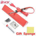 JCD 908S Electric Soldering Iron Kit Set 220V 110V 80W LCD Display Adjustable Temperature Home Handmade DIY Welding Repair Tools