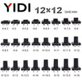 10pcs 12x12mm Panel PCB ON Off Momentary Tactile Tact Micro Mini Switch Push Button DC12V 4 Pin DIP H=5/6/7/8/9/10/12/13/15/16mm
