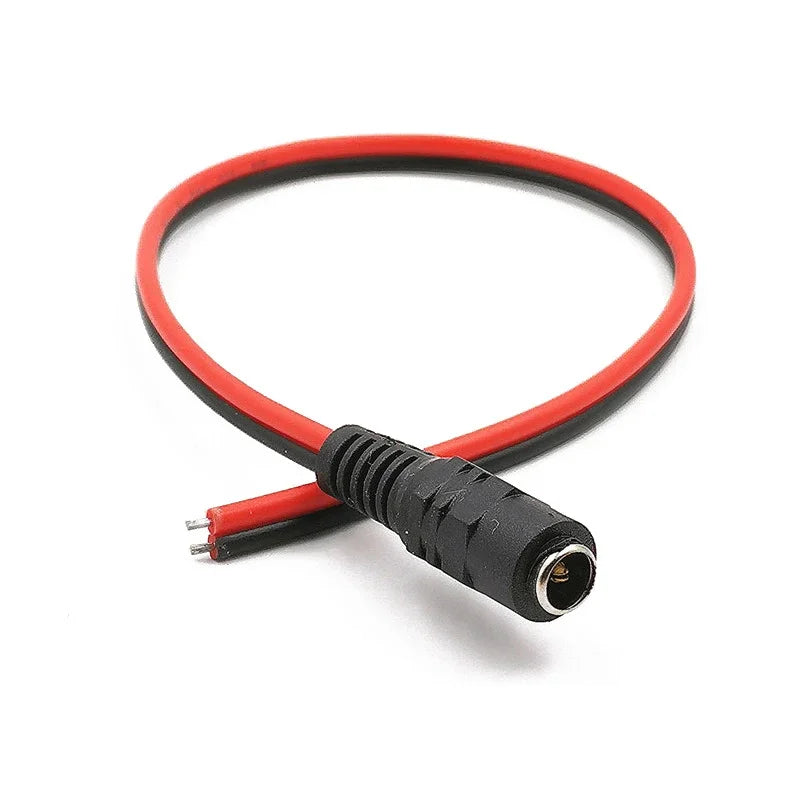 1 5 10piece Male Female DC Power Connector 5V 12V 5.5x2.1mm Wire Cable Plug Adapter for TV Camera 5050 2835 LED Strip Tape Light