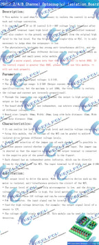 PC817 1 2 4 8 Channel Optocoupler Isolation Board Voltage Converter Adapter Module 3.6-30V Driver Photoelectric Isolated Module