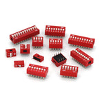 5pcs Slide Type Switch Module 1 2 3 4 5 7 8 10PIN /1.27/2.54mm Position Way SMD/DIP Pitch Toggle Switch Snap Switch Dial Switch
