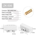 1PCS High Power Wire Connector Screw Wiring Terminal Block 1 in multiple out Cable Splicing 60A/400V 1-6mm2  80A/1000V 2.5-16mm2