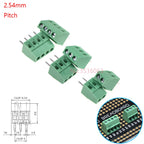 10Pcs KF120/KF128 2.54mm/3.5mm/3.81mm/5.0mm/5.08mm Pitch 2p/3p Straight Pin Pcb Screw Terminal Block Connector 2/3/4/5/6/8/10Pin