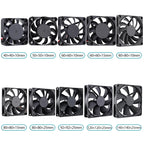 GDSTIME Dual 40mm 50mm 60mm 80mm 92mm 120mm 140mm DC 5V Powered USB Fans with 2 in 1 USB Cable for AV Receiver DVR Cooling