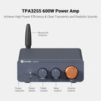 Fosi Audio BT20A Pro TPA3255 Bluetooth Sound Power Amplifier 300W X2 Mini HiFi Stereo Class D Amp Bass Treble For Home Theater