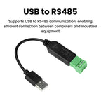 USB to RS485 Serial Converter Communication Module CH340 PLC Serial Port IO Module RS-485 Connector For Windows MacOS Linux