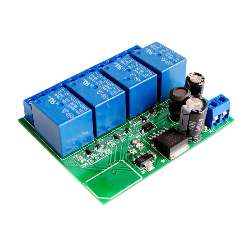 ZLRC04 4-Channel Relay Module - Wireless BLE BT 4.0 Switch for IOS/Android, Smart Home & IoT Remote Control