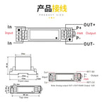 4-20mA 0-10V 0-5V RS485 Output 75mV 380V 1000V 1500V Input  DC Voltage Transducer Hall Voltage Sensor Transmitter Factory Sale