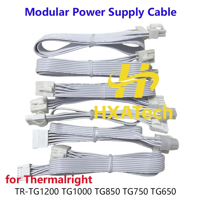 White High Quality PCIe 8p 6+2P CPU 8P(4+4) SATA Molex Modular Power Cable for Thermalright TR-TG1200w TG1000 TGTG850 TG750w
