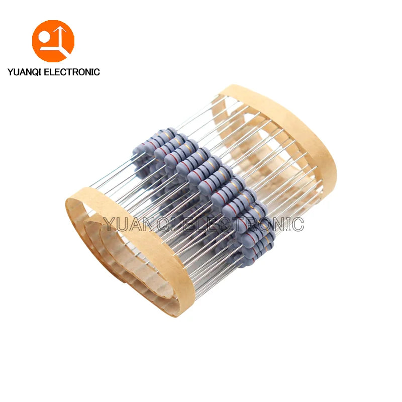 20PCS 1W 5% Wire Wound Resistor Fuse Winding Resistance 0.1 0.22 0.33 0.5 1 2.2 3.3 4.7 5.1 6.8 10 15 22 47 68 100 200 510 ohm