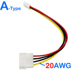 4 Pin Molex IDE Male To 4P ATA Female Power Supply Cable To Floppy Drive Adapter Computer PC Floppy Drive Connector Cord PSU 1PC