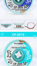 100% Original GOOT Solder Wick No-clean Tin Suction Line Tin Suction Tape Clean Tin Desoldering Wicks Soldering Paste
