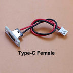5pcs USB Adapter Cable PH2.0mm Terminal Micro USB Jack Type-C Charging Port 2P Strip Line Of Solder Joint Male Female Connector