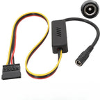 DC 5525 To SATA IDE Hard Drive Power Supply Cable DC 12V To 4Pin Molex/ SATA Hard Drive Cable Step-down Voltage Regulator