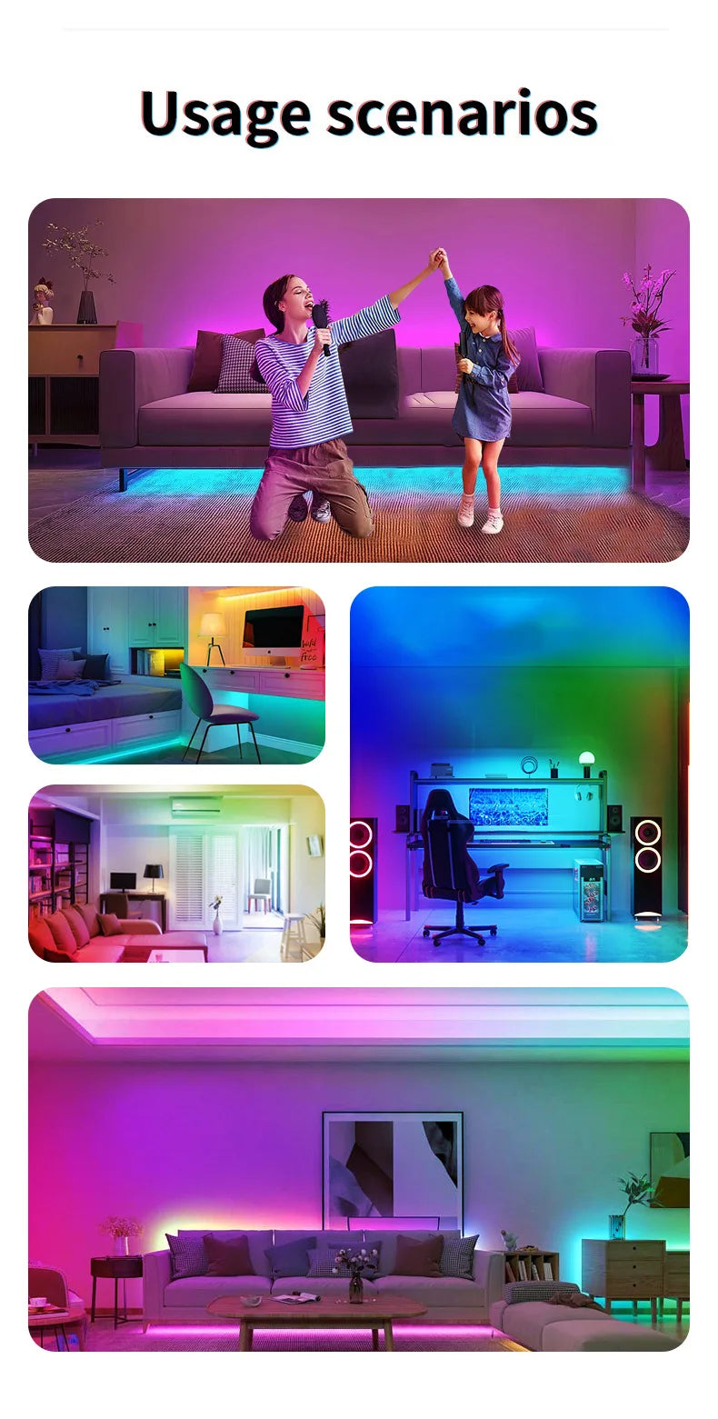 38cm RGB Smart LED Ceiling Light Dimmable Tuya APP Remote Alexa Google Voice Control Living Room Bedroom Home Decor Ceiling Lamp