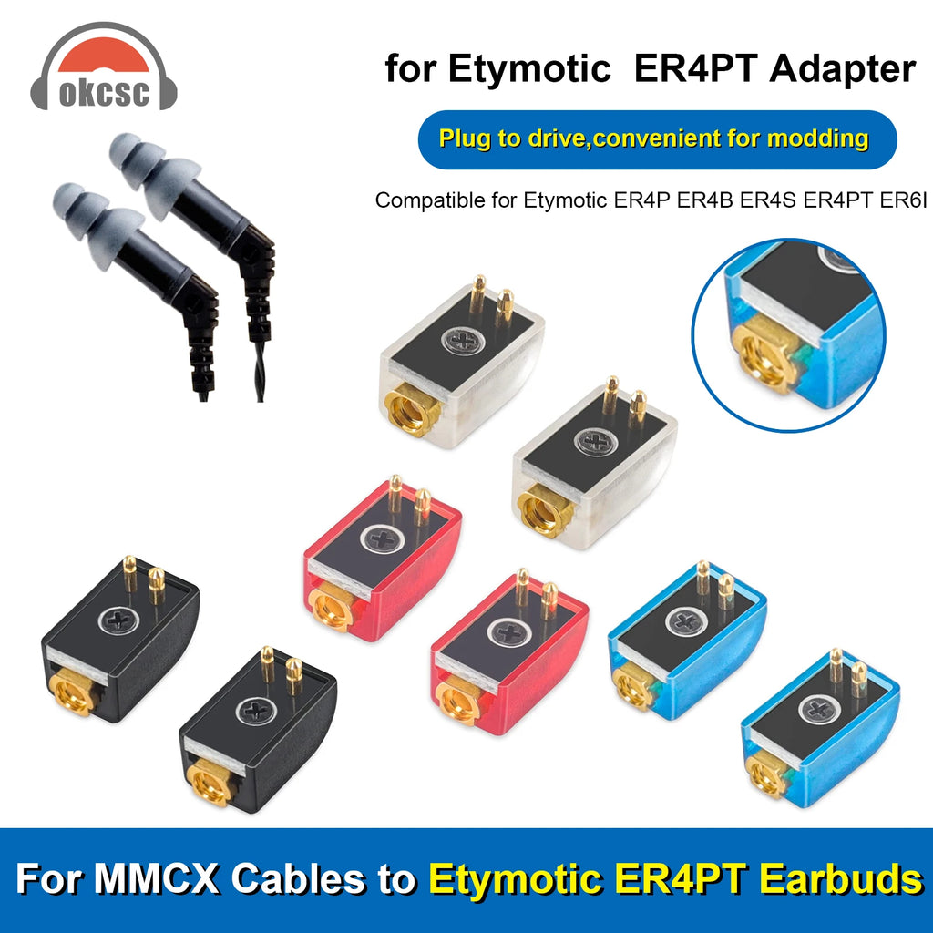 OKCSC MMCX Cable Connected to for Sony MDR EX1000 EX800 MDR7550 EX600 Earbuds Connector in Curved Shape Audio Jack Adapter