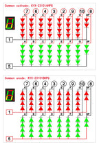 10PCS 2.3-inch digital tube 48mmX70mm digital display screen "8" high 56.8mm 7-segment digital tube 23101 series