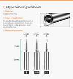 Handif 900M Soldering Iron Tips Lead-Free Pure Cooper Soldering Station Sting 900m Fit 936/937/938/969 Solder Station