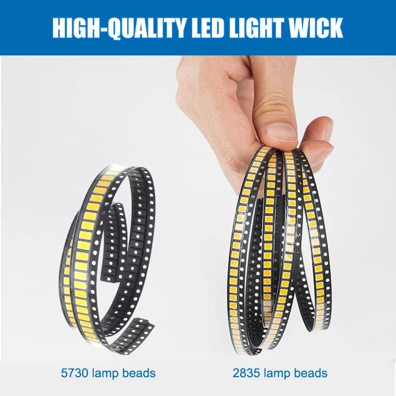 3/5/10PCS Round LED Light Board DC 5V 3W Low Voltage 5730 2835 SMD LEDs 3000K Warm or White 6000K Dimmable Bulb Lamp Panel