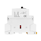 TOMZN TOCT1 2P 25A 220V/230V 50/60Hz Din Rail Household AC Modular Contactor With Manual Control Switch 2NO or 1NO 1NC or 2NC