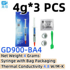 Net Weight 1/3/7/15/30 Grams Gray GD900 Thermal Conductive Grease Paste Plaster Heat Sink Commpound for CPU LED SSY BAS BR BX CB