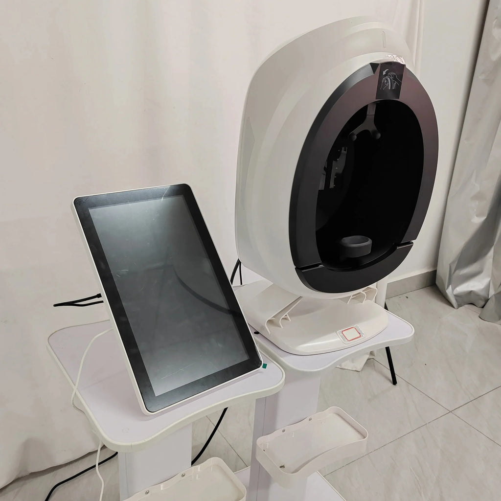 New 3D Facial Skin Analyzer Machine 15.6 inch Skin Analyzer Facial Machine 8 Light Spectrum Skin Analysis Scanner