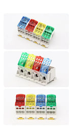Din Rail Terminal Block UKK 80A/125A/160A/250A/400A Distribution Box One In Several Out Power Wire Electrical Connector Junction