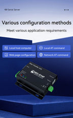 RS485/RS232/RS422 to Ethernet Serial Server DC8-28V Modbus TCP RTU MQTT CDEBYTE NE2-D14P AT Command Power and Signal Isolation