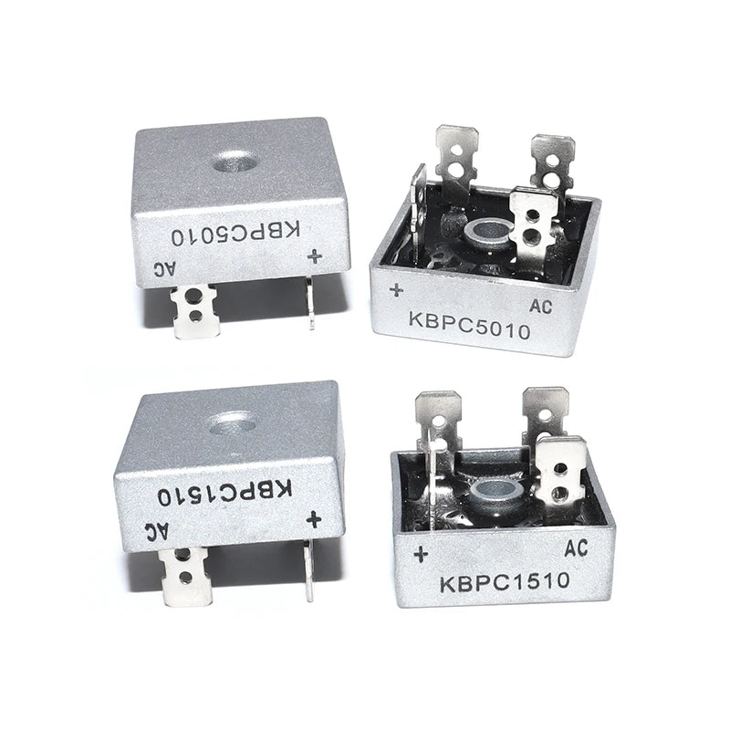 5PCS 10A 15A 25A 35A 50A Diode Bridge Rectifier KBPC1010 KBPC1510 KBPC2510 KBPC3510 KBPC5010 Rectifiers