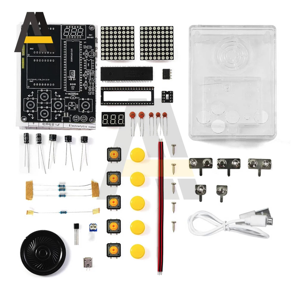 DIY Game Kit Retro Classic Electronic Production Kit Soldering Welding Tranning Set Snake Plane Racing Mini Pixel Game Console