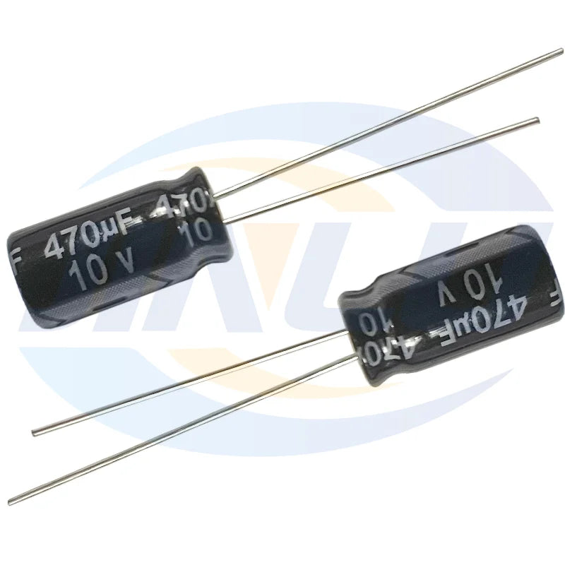20pcs 10V470uf 6x12mm Aluminum Electrolytic Capacitor 470uf10v 10v 470uf 10wv 470mf 10vdc 470FD 10v470mf 470mf10v