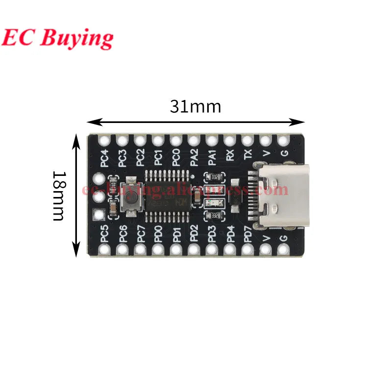 10Pcs/1pc CH32V003 Development Board Minimum System Core Board RISC-V 32-bit CH32V003F4P6 Chip Microcontroller MCU Module
