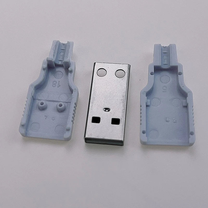 5Pcs USB Connectors Type C / Micro / USB 2.0 Type A Male Female Assembly Adapter DIY Soldering Repair Data Charging Plug Socket