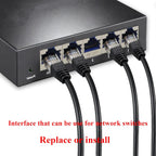 RJ45 Female Jack CAT5e/CAT6/CAT6A/CAT7 Shielded Keystone Coupler Socket Ethernet Cable Expansion Adapter for Standard Wall Plate