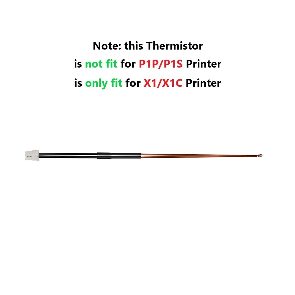 For Bambu Lab Hotend V2.0 V3.0 Kit X1C P1P Thermistor & Ceramic Heater Plate Hotend V3 Heater Cartridge 24V 50W 3D Printer Parts