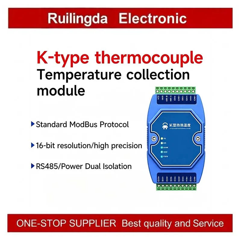 Industrial I/O Networking Module AI/AO/DI/DO 4-20mA 0-20mA, RJ45 RS485 Modbus TCP/RTU Gateway with OLED Display, DC 8-28V Powere