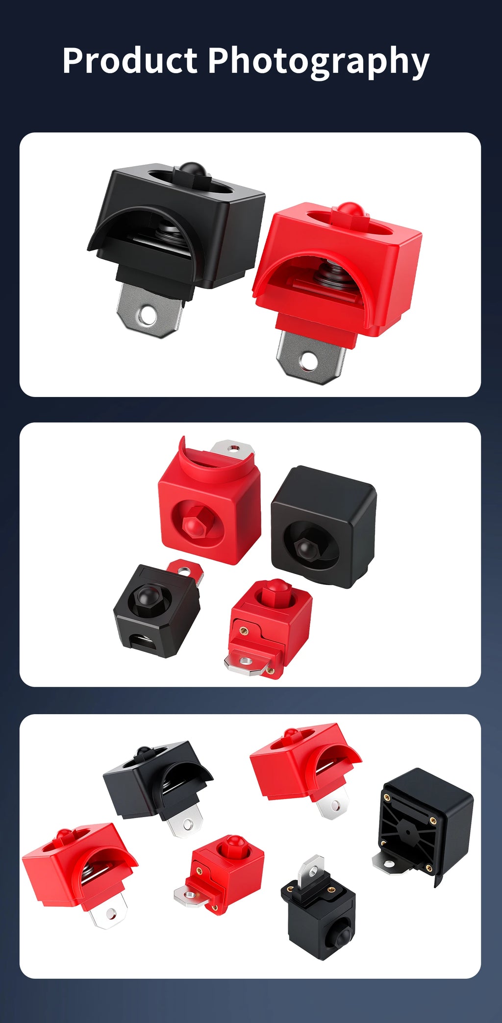 M6 M8 High Current Energy Storage Terminal All Copper Binding Post 150A 250A 300A Lithium Battery Inverter Terminal Connectors