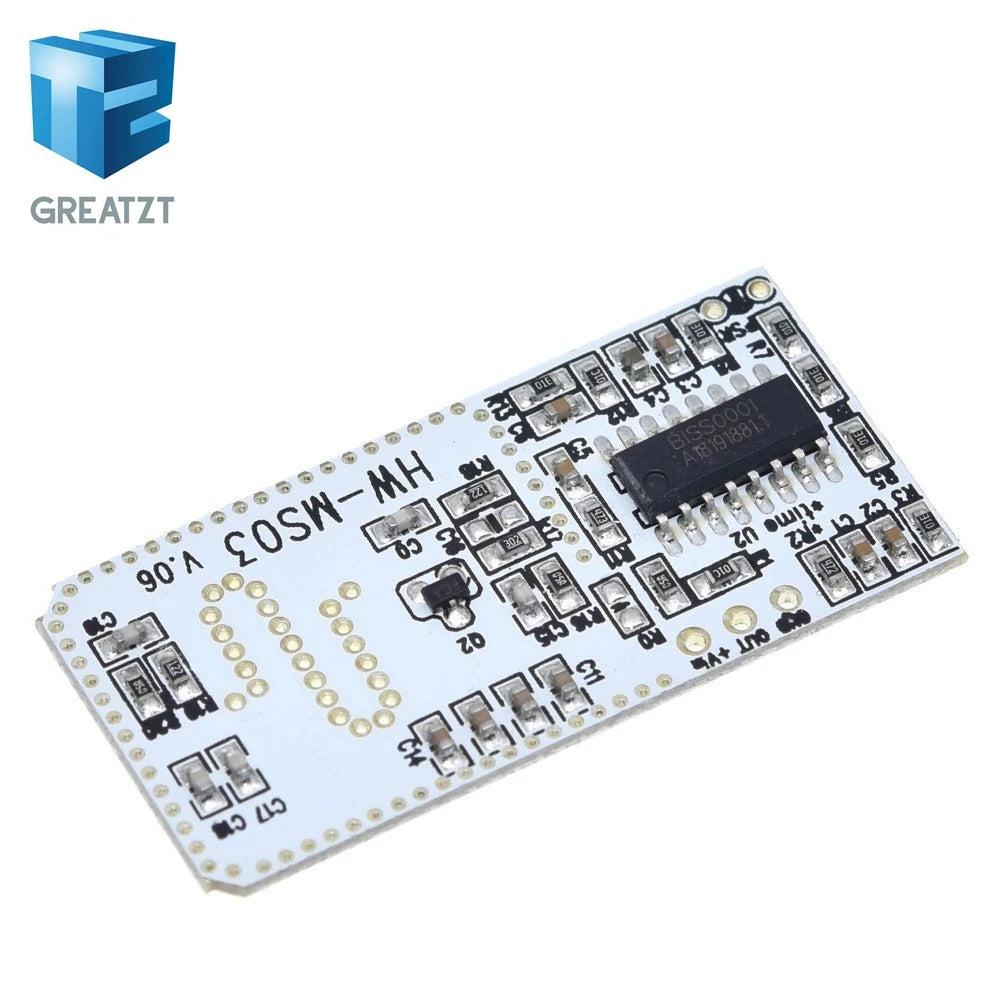 High Performance Motion Sensor Module Radar Motion Sensor HW-MS03 2.4GHz to 5.8GHz Microwave Radar Sensor Module for Arduino