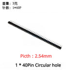 10PCS 1X40 Pin Single Row MALE 2.54MM PITCH 11MM/15MM/17MM/21MM/25MM LONG PIN Header Connector Strip 1X40pin 1*40 40P 40Pin