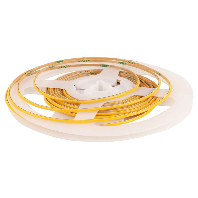 Ultimate Thin 2mm COB LED Strip Light for DIY Craft Cabinet Shelf 12V Filament Warm Cool White Flexible Linear Tape Lights Bar