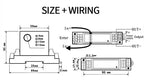 AC DC Current Transmitter 0-150A Current Sensor Hall Current Transducer 4 20ma RS485 DC24V AC Current Transmitter RS485