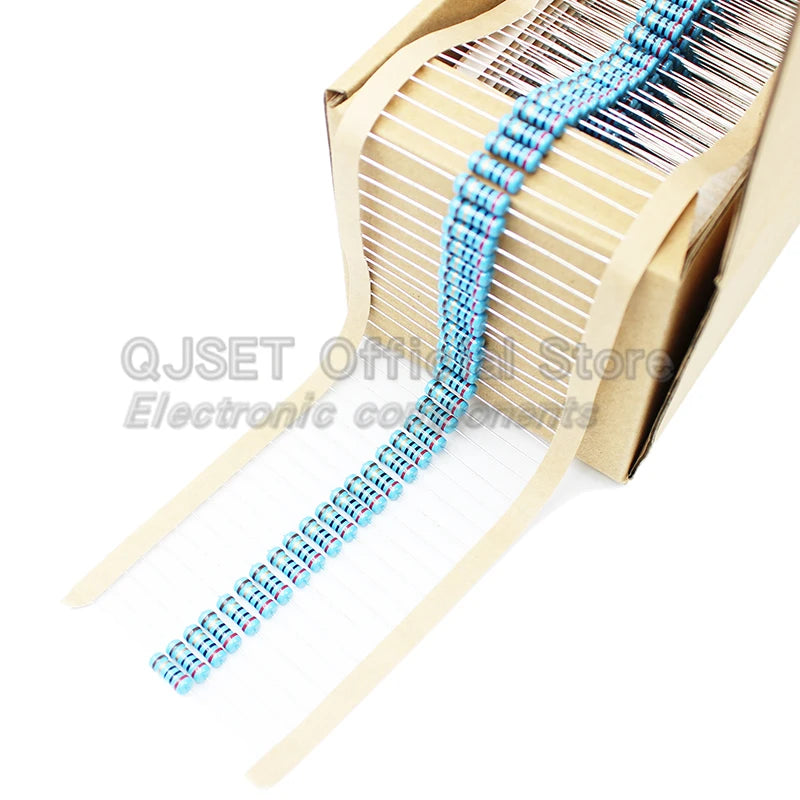 20pcs 1W Metal Film Resistors 1% 10 Ohm 47 100 200 220 470 510 Ohm 1K 4.7K 10K 22k 33k 47K 100k 200k 220k 510k 470k 910k 1M Ohms