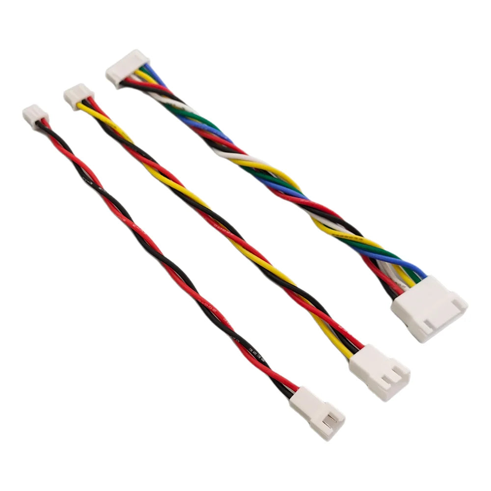 JST XH 2.54mm Pitch Pre-Crimped Silicone Cable Male Female Extension Cord 2 3 4 5 6 Pin Housing 22AWG for Electronics